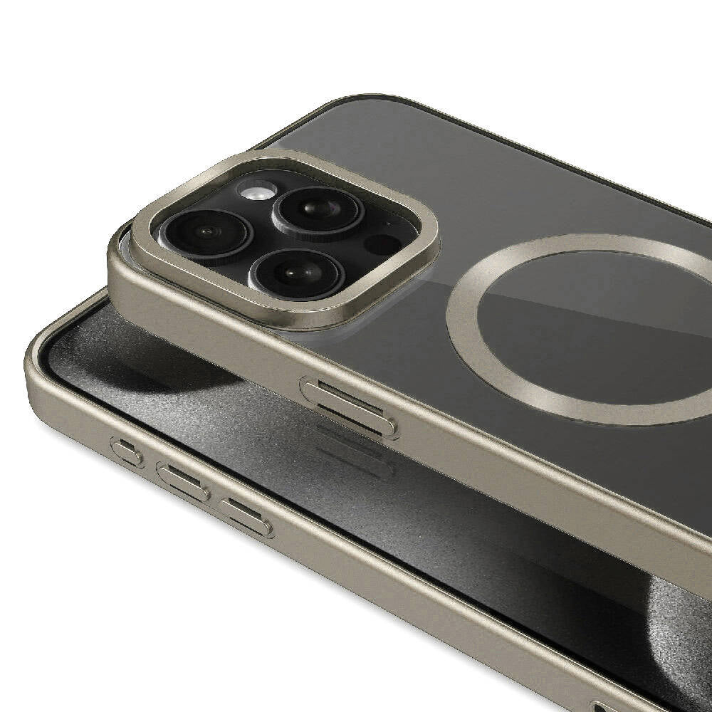 Apple iPhone 15 Pro Max Kılıf Mat Tasarımlı Magsafe Wireless Şarj Özellikli Zore Mat Setro Kapak Siyah