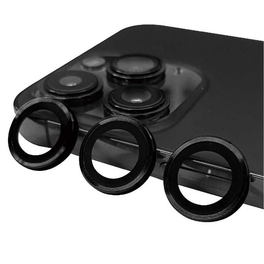 Apple iPhone 15 Pro Max Zore CL-07 Kamera Lens Koruyucu Siyah