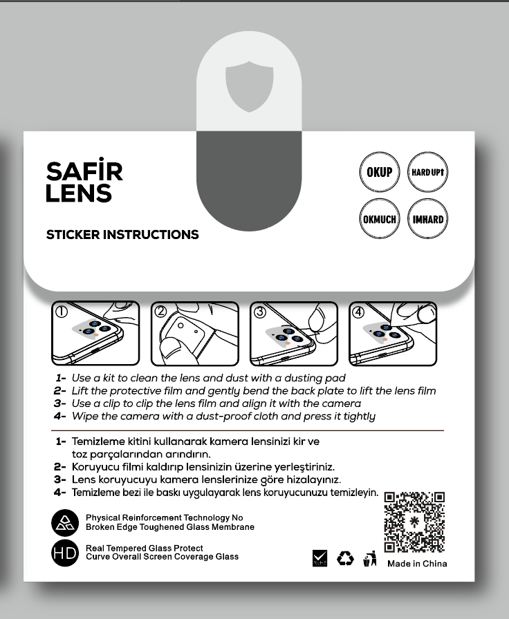 Apple iPhone 15 Pro Max Zore CL-11 Safir Parmak İzi Bırakmayan Anti-Reflective Kamera Lens Koruyucu Siyah
