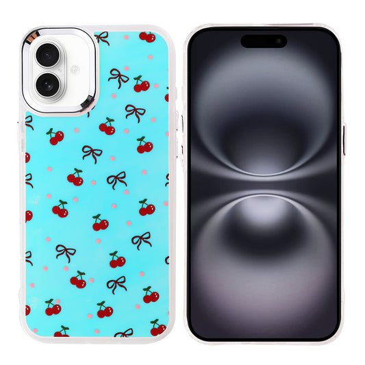 Apple iPhone 16 Kılıf Airbag Tasarımlı Zore Hadra Kapak Kiraz