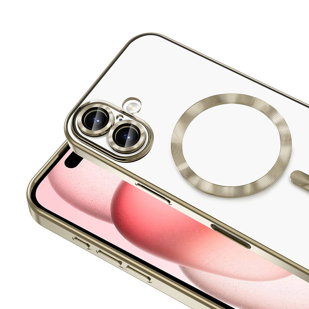 Apple iPhone 16 Kılıf Kamera Korumalı Magsafe Wireless Şarj Özellikli Zore Demre Kapak Yeşil