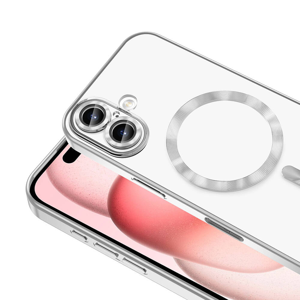 Apple iPhone 16 Kılıf Kamera Korumalı Magsafe Wireless Şarj Özellikli Zore Demre Kapak Gold