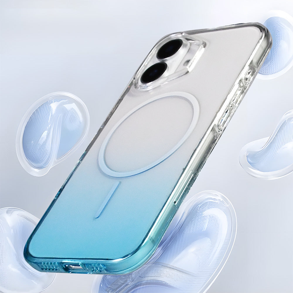 Apple iPhone 16 Kılıf M-Safe Şarj Özellikli Zore Septik Silikon Kapak Turkuaz