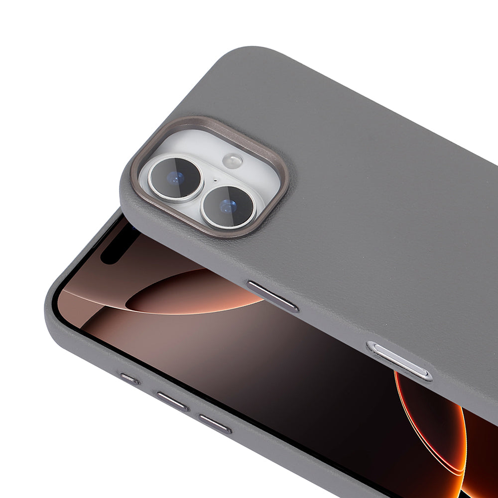 Apple iPhone 16 Kılıf Magsafe Şarj Özellikli PU Deri Zore Adora Kapak Siyah