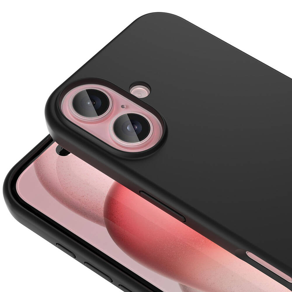 Apple iPhone 16 Kılıf Magsafe Şarj Özellikli Sıvı Teknolojili Silinebilir Sert Zore Kivi Kapak Rose Gold