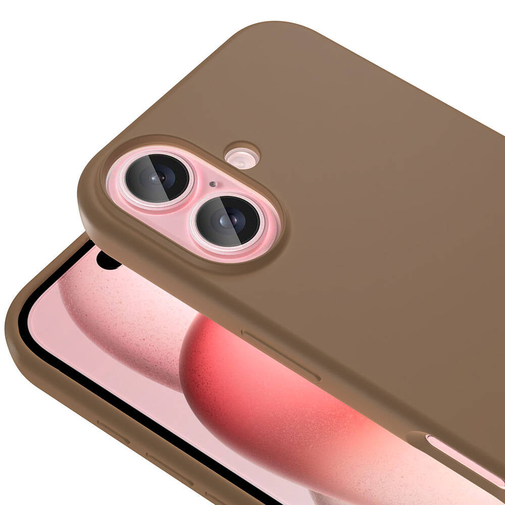 Apple iPhone 16 Kılıf Magsafe Şarj Özellikli Sıvı Teknolojili Silinebilir Sert Zore Kivi Kapak Siyah