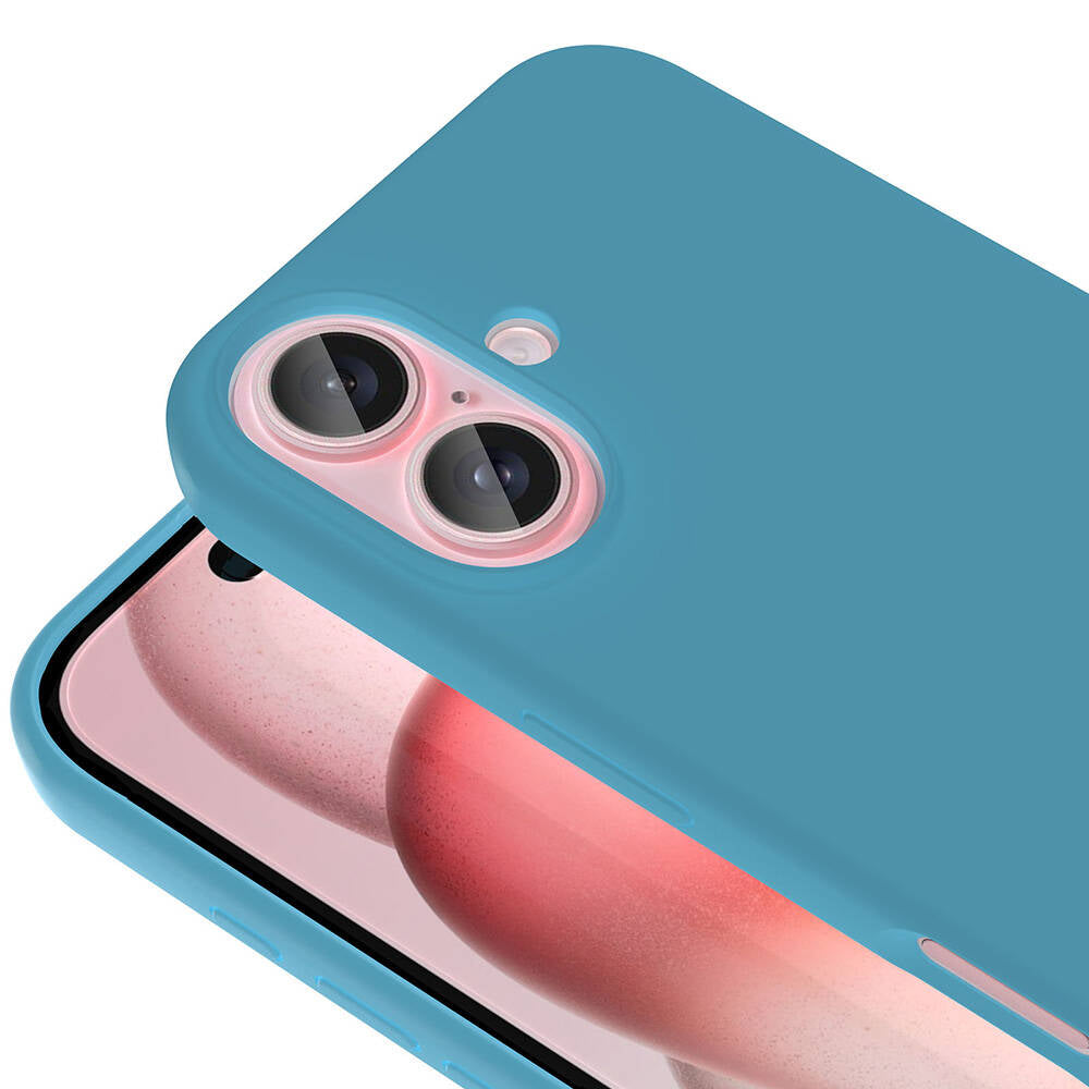 Apple iPhone 16 Kılıf Magsafe Şarj Özellikli Sıvı Teknolojili Silinebilir Sert Zore Kivi Kapak Rose Gold
