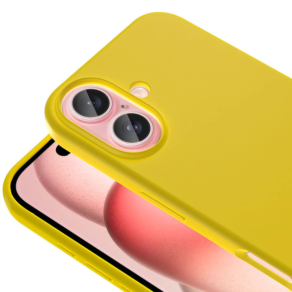 Apple iPhone 16 Kılıf Magsafe Şarj Özellikli Sıvı Teknolojili Silinebilir Sert Zore Kivi Kapak Natürel Titanyum