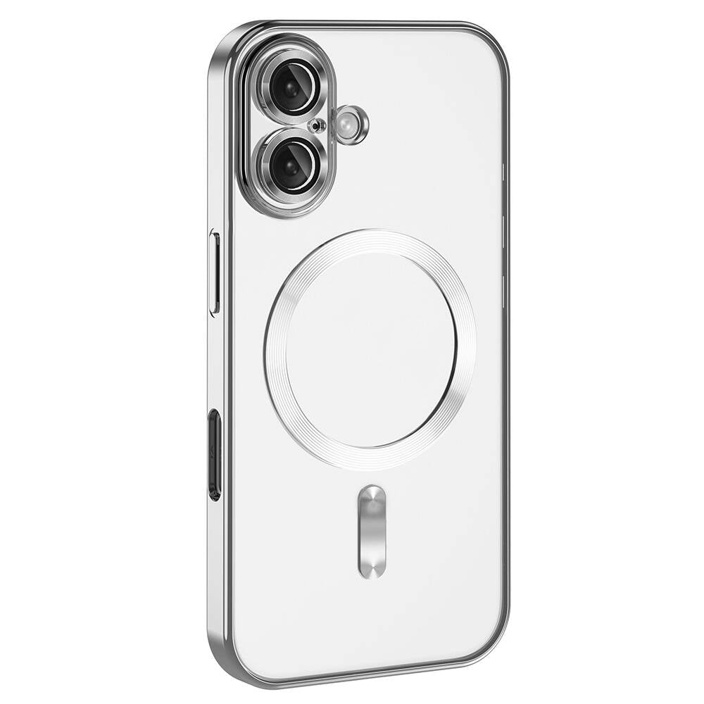 Apple iPhone 16 Plus Kılıf Kamera Korumalı Magsafe Wireless Şarj Özellikli Zore Demre Kapak Yeşil