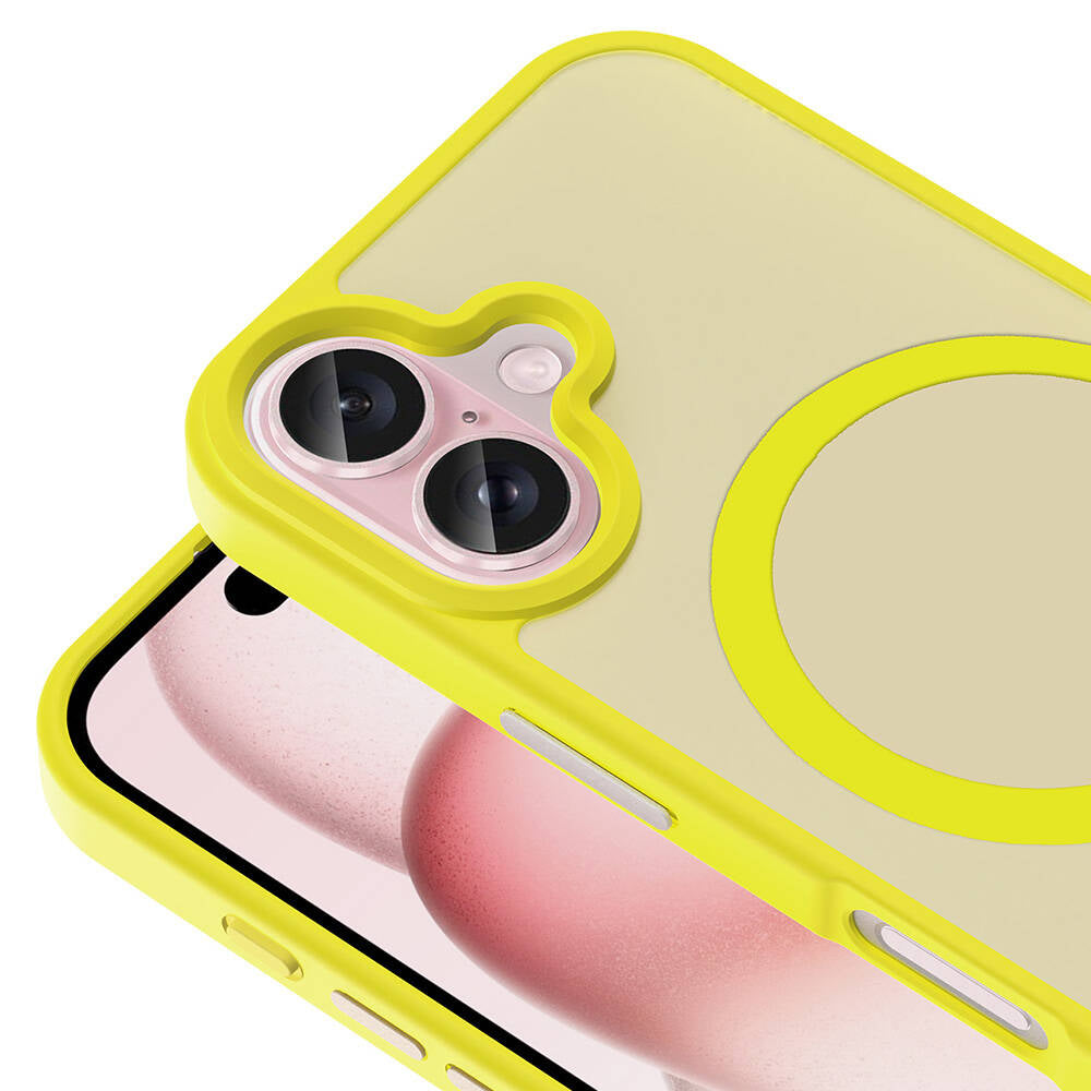Apple iPhone 16 Plus Kılıf Magsafe Şarj Özellikli Mat Arka Yüzey Zore Sio Kapak Gri