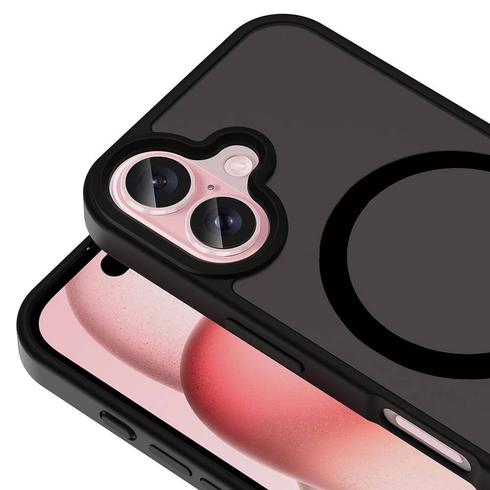 Apple iPhone 16 Plus Kılıf Magsafe Şarj Özellikli Mat Arka Yüzey Zore Sio Kapak Gri