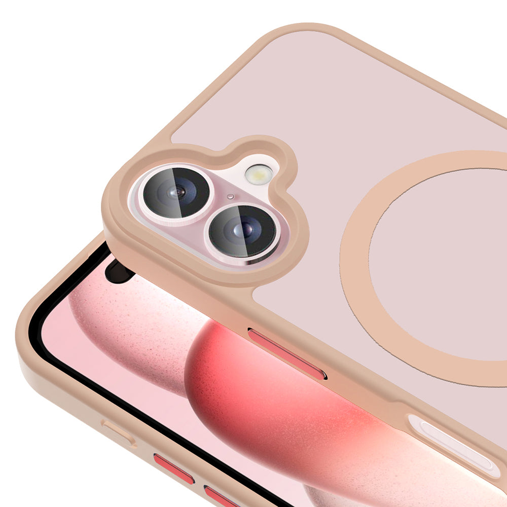 Apple iPhone 16 Plus Kılıf Magsafe Şarj Özellikli Mat Arka Yüzey Zore Sio Kapak Gri