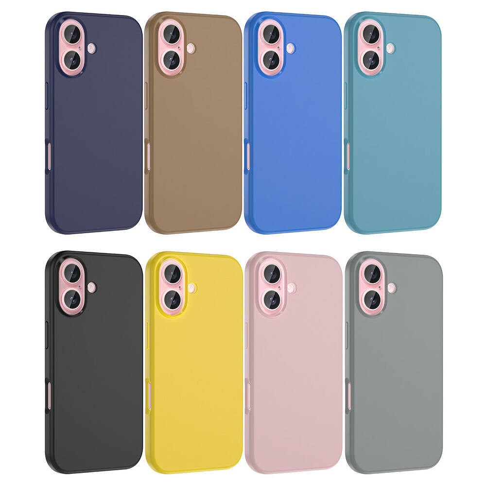 Apple iPhone 16 Plus Kılıf Magsafe Şarj Özellikli Sıvı Teknolojili Silinebilir Sert Zore Kivi Kapak Rose Gold