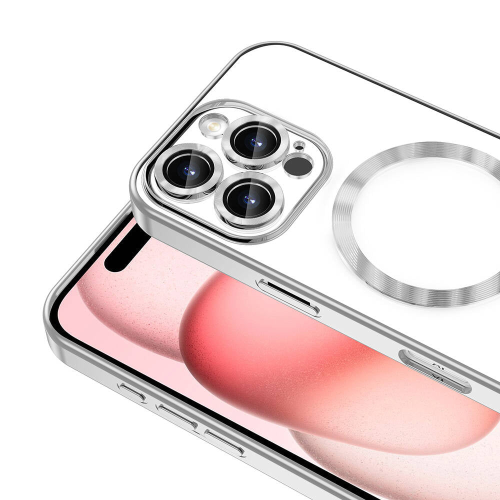 Apple iPhone 16 Pro Kılıf Kamera Korumalı Magsafe Wireless Şarj Özellikli Zore Demre Kapak Siyah
