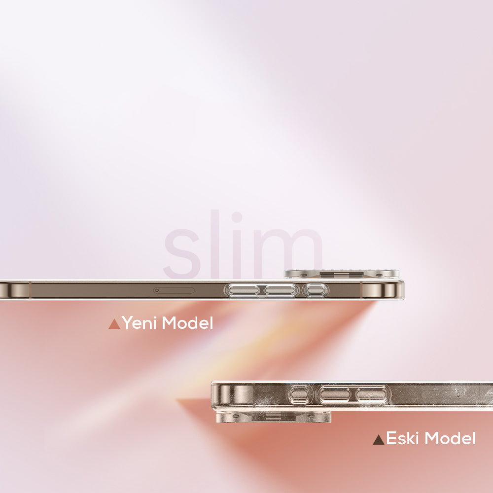 Apple iPhone 16 Pro Kılıf Magsafe Şarj Özellikli Kamera Standlı Zore Estop Kapak Şeffaf
