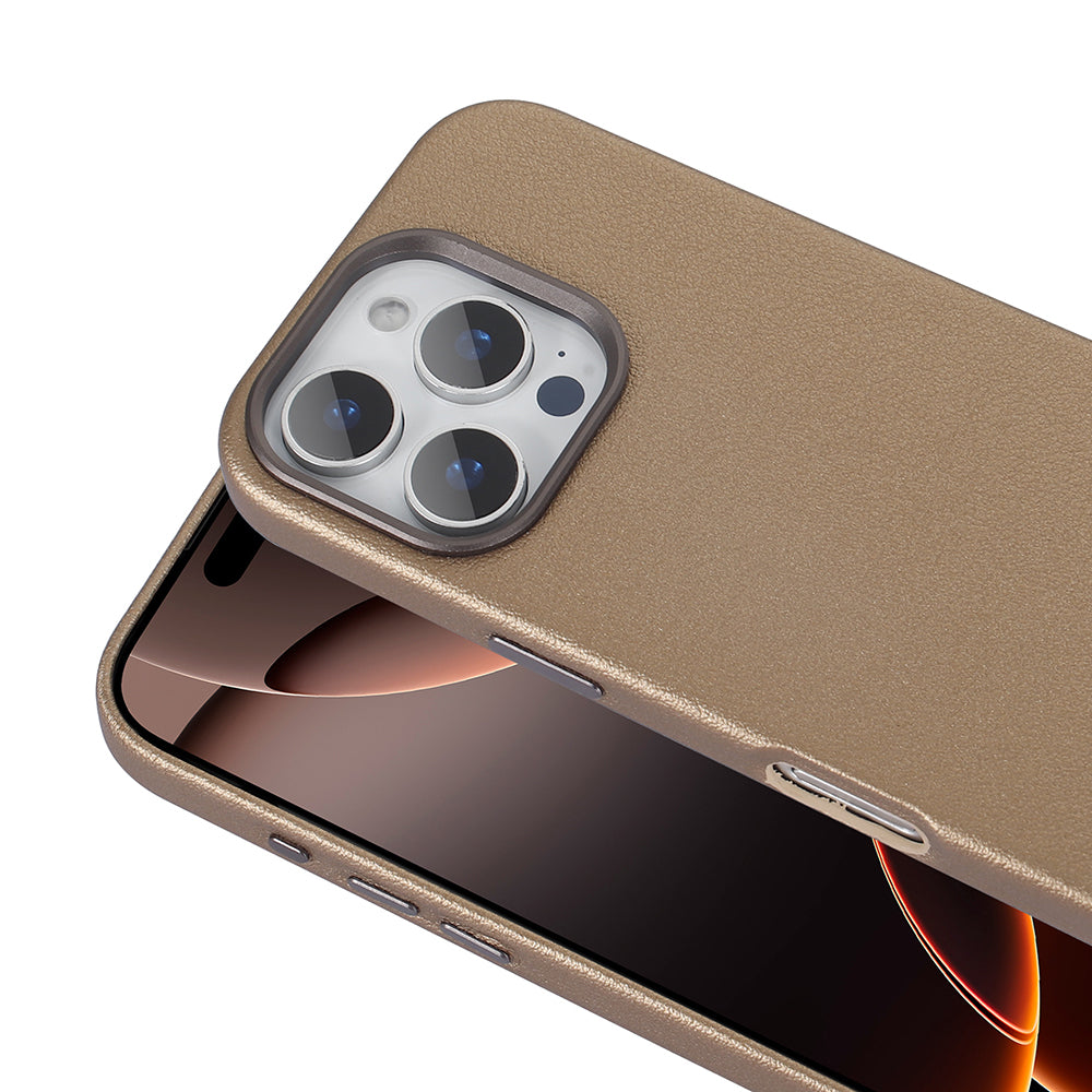 Apple iPhone 16 Pro Kılıf Magsafe Şarj Özellikli PU Deri Zore Adora Kapak Siyah