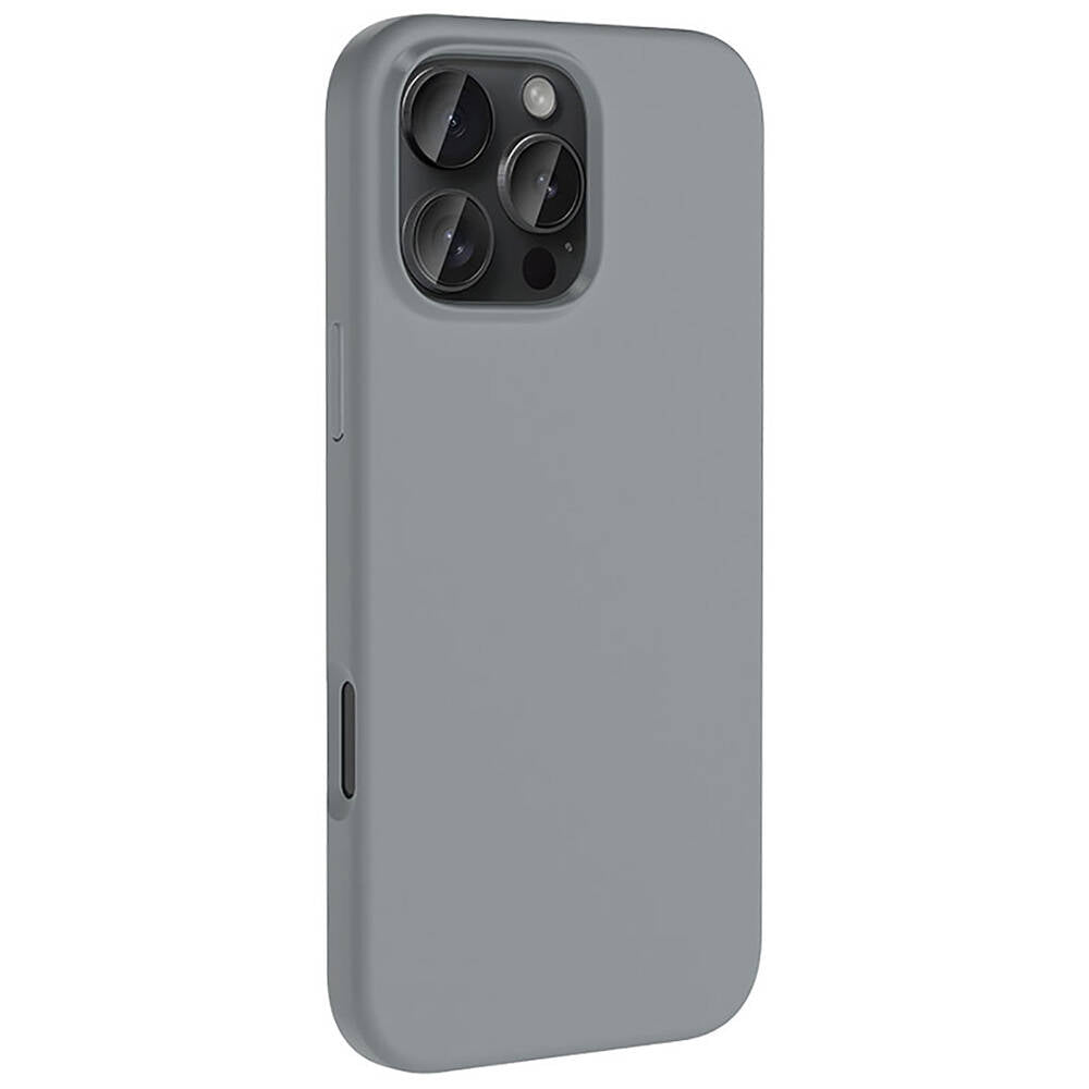Apple iPhone 16 Pro Kılıf Magsafe Şarj Özellikli Sıvı Teknolojili Silinebilir Sert Zore Kivi Kapak Lacivert