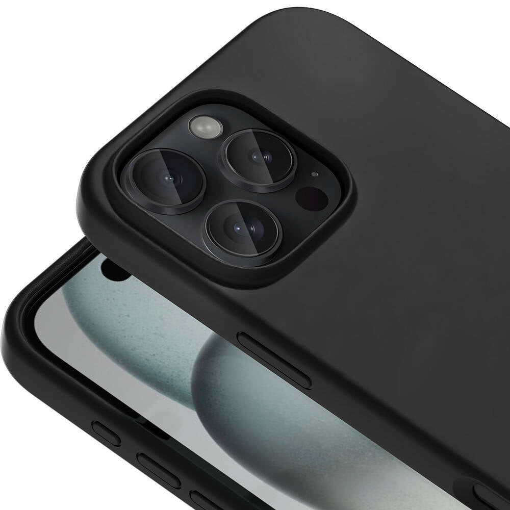 Apple iPhone 16 Pro Kılıf Magsafe Şarj Özellikli Sıvı Teknolojili Silinebilir Sert Zore Kivi Kapak Lacivert