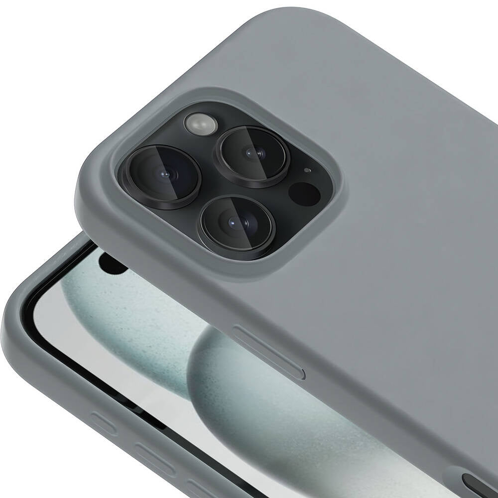 Apple iPhone 16 Pro Kılıf Magsafe Şarj Özellikli Sıvı Teknolojili Silinebilir Sert Zore Kivi Kapak Siyah