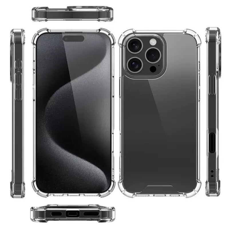 Apple iPhone 16 Pro Kılıf Zore Nitro Anti Shock Silikon Şeffaf
