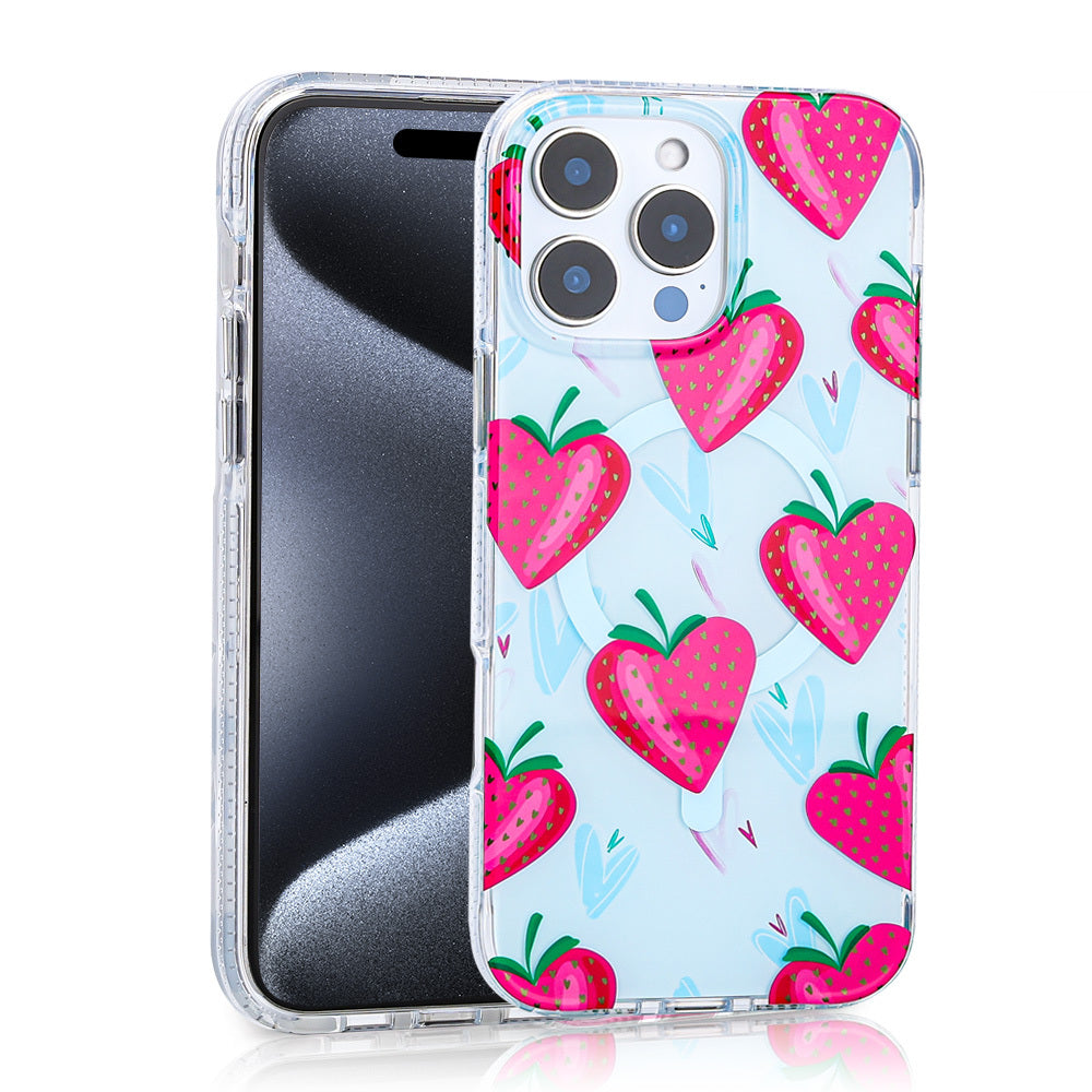 Apple iPhone 16 Pro Max Kılıf Magsafe Şarj Özellikli Zore Stilo Kapak Pembe