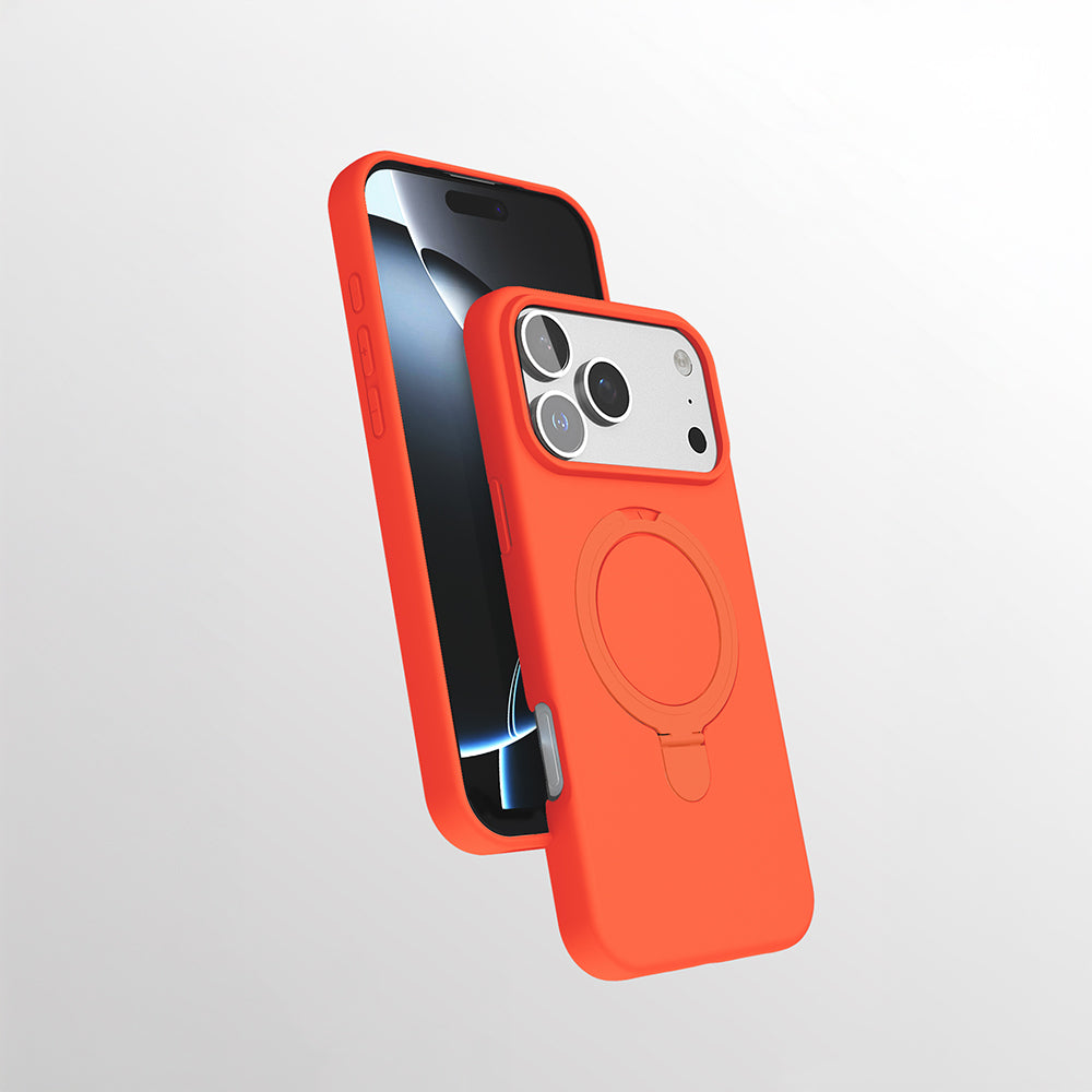 Apple iPhone 17 Pro Max Kılıf M-safe Şarj Özellikli Standlı Zore Samara Kapak