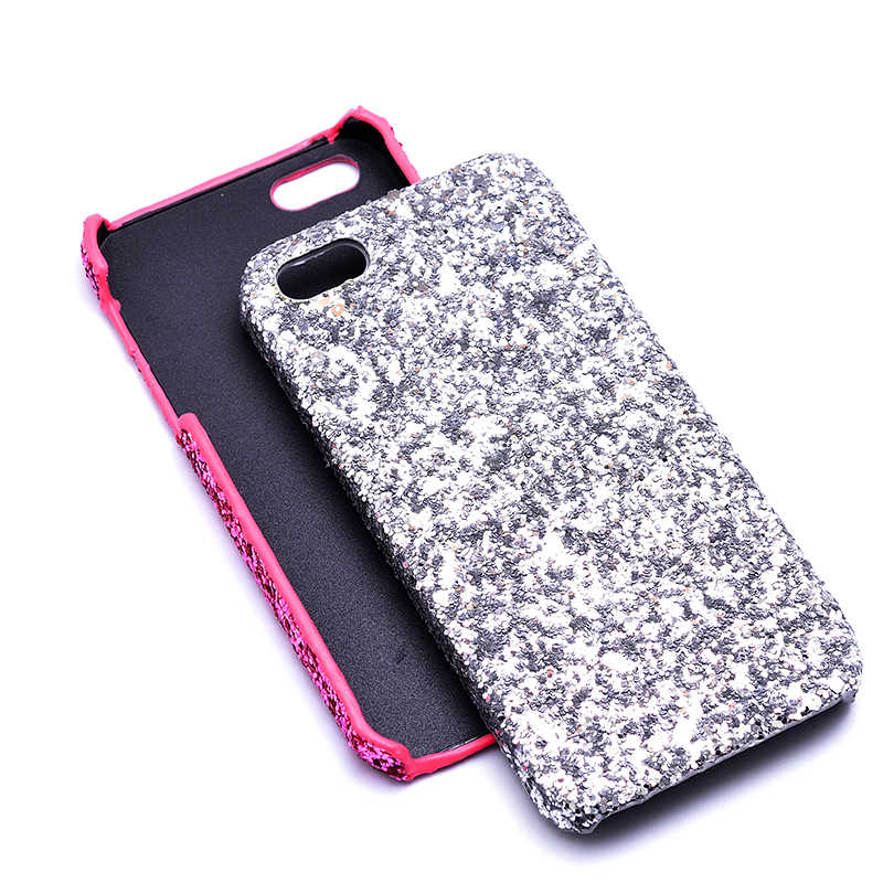 Apple iPhone 5 Kılıf Zore Caselogy Simli Kapak Pembe