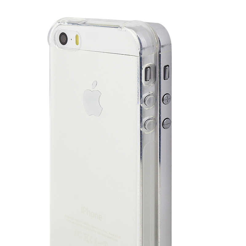 Apple iPhone 5 Kılıf Zore Nitro Anti Shock Silikon Renksiz