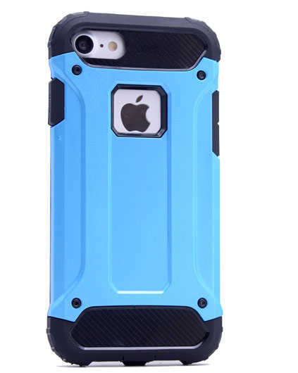 Apple iPhone 5 Kılıf Zore Crash Silikon Kapak Mavi