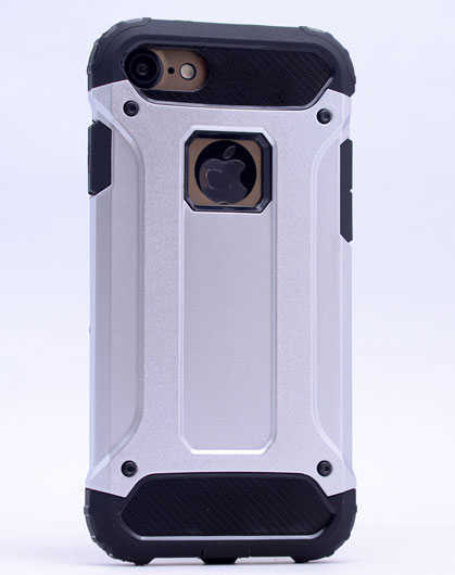 Apple iPhone 5 Kılıf Zore Crash Silikon Kapak Gri