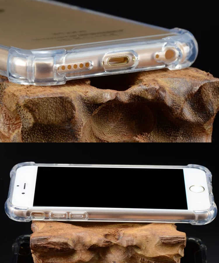 Apple iPhone 6 Kılıf Zore Nitro Anti Shock Silikon Renksiz