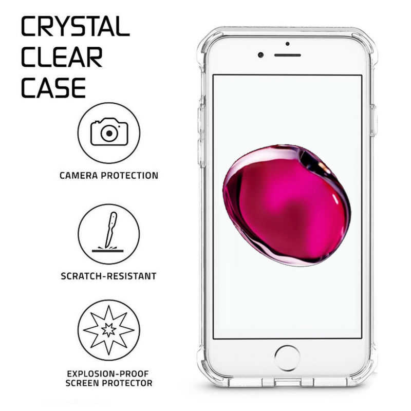 Apple iPhone 6 Kılıf Zore Nitro Anti Shock Silikon Renksiz