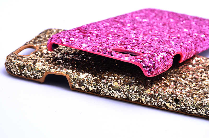 Apple iPhone 6 Kılıf Zore Caselogy Simli Kapak Pembe