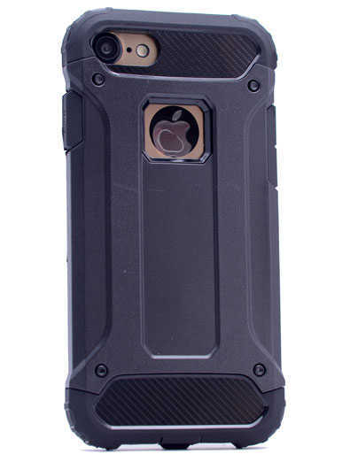 Apple iPhone 6 Kılıf Zore Crash Silikon Kapak Siyah