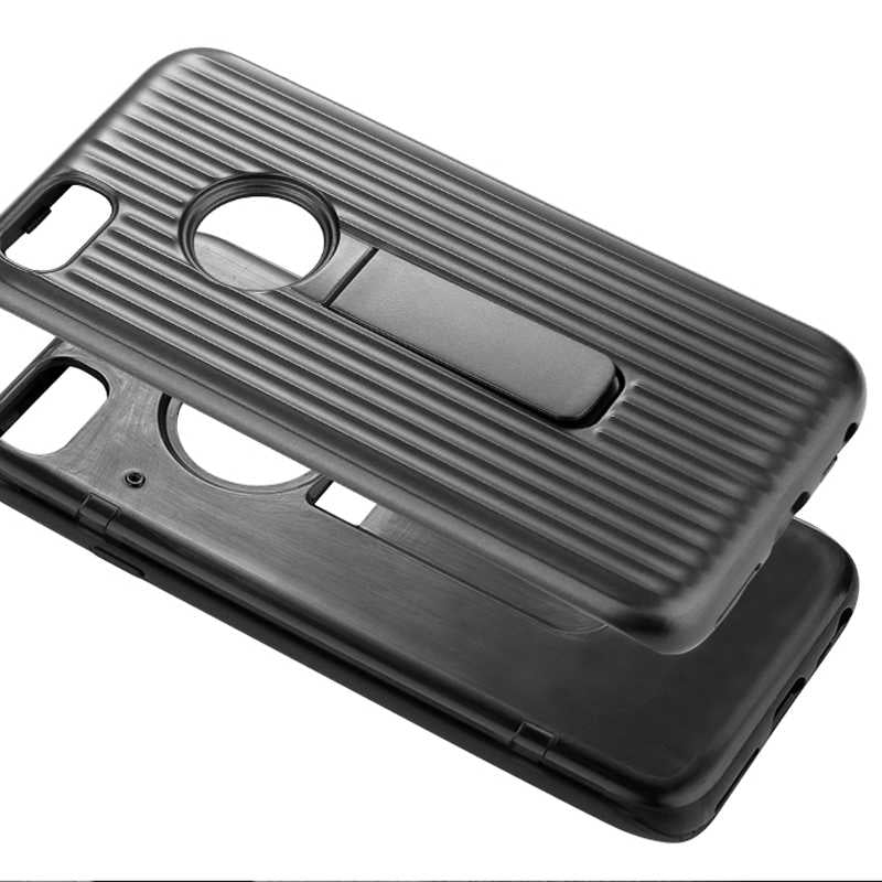 Apple iPhone 6 Kılıf Zore Wave Standlı Mıknatıslı Kapak Mürdüm