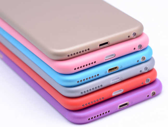 Apple iPhone 6 Plus Kılıf Zore 1.Kalite PP Silikon Mor