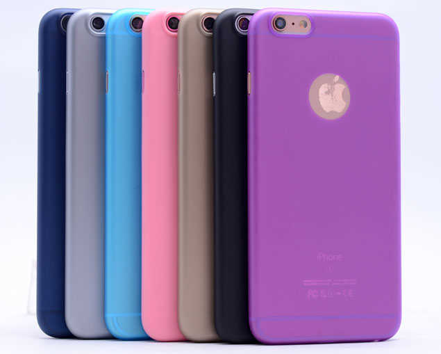 Apple iPhone 6 Plus Kılıf Zore 1.Kalite PP Silikon Mor