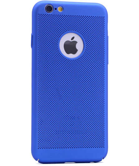 Apple iPhone 6 Plus Kılıf Zore Delikli Rubber Kapak Gold