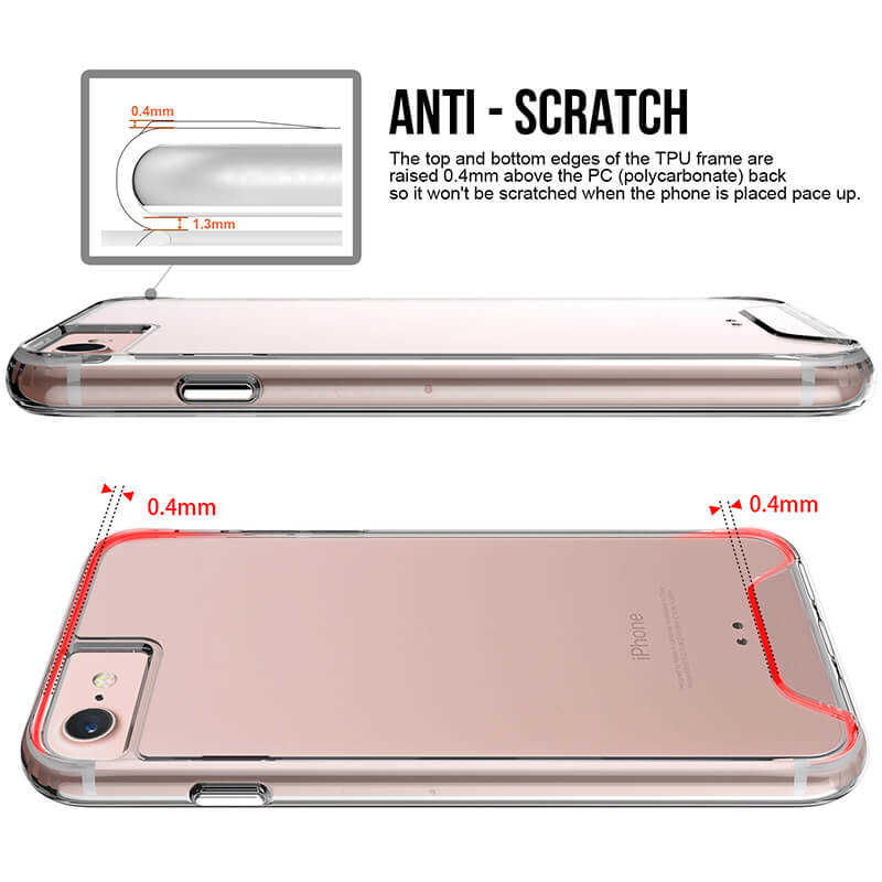 Apple iPhone 6 Plus Kılıf Zore Gard Silikon Renksiz