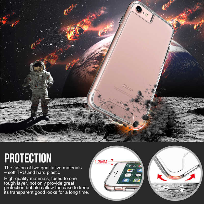 Apple iPhone 6 Plus Kılıf Zore Gard Silikon Renksiz