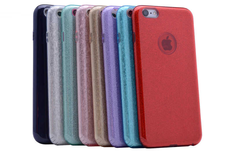 Apple iPhone 6 Plus Kılıf Zore Shining Silikon Gold