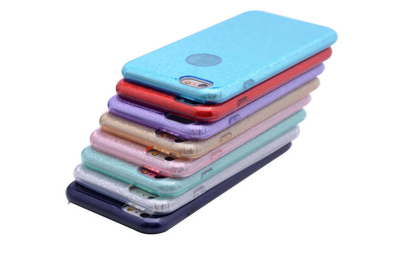 Apple iPhone 6 Plus Kılıf Zore Shining Silikon Kırmızı