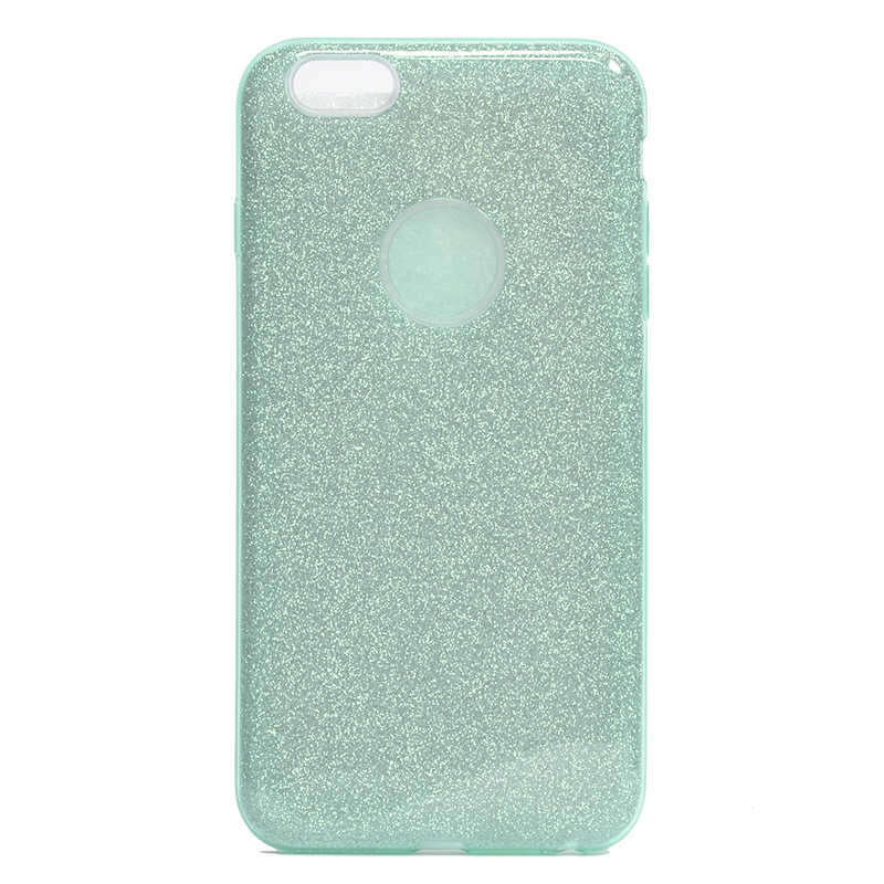 Apple iPhone 6 Plus Kılıf Zore Shining Silikon Yeşil