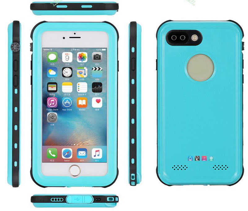 Apple iPhone 7 Kılıf 1-1 Su Geçirmez Kılıf Siyah