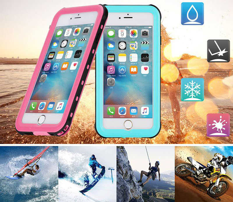 Apple iPhone 7 Kılıf 1-1 Su Geçirmez Kılıf Siyah