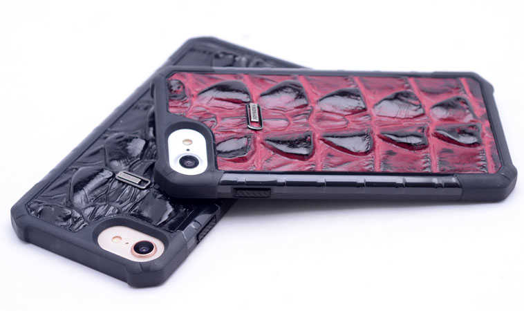 Apple iPhone 7 Kılıf Zore Crocow Kapak Bordo