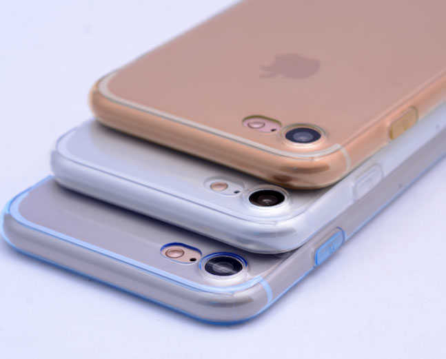 Apple iPhone 7 Kılıf Zore İmax Silikon Kılıf Füme