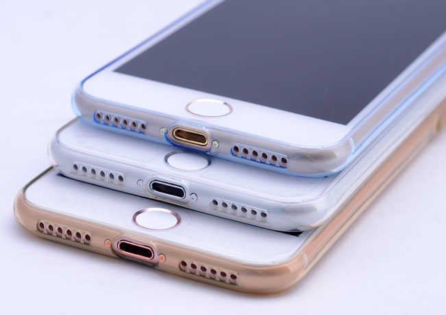 Apple iPhone 7 Kılıf Zore İmax Silikon Kılıf Füme