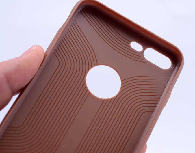 Apple iPhone 7 Plus Kılıf Zore City Silikon Kahverengi