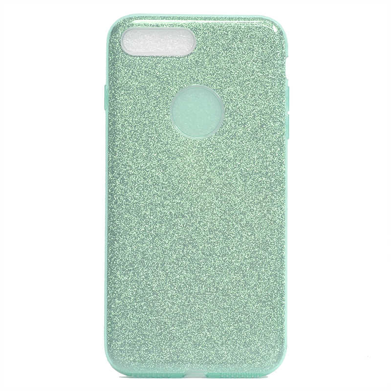Apple iPhone 7 Plus Kılıf Zore Shining Silikon Yeşil